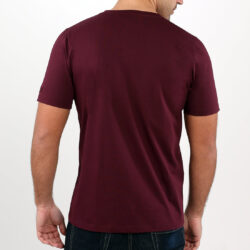 Bordeaux Red Cotton-Jersey T-shirt