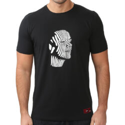 Mono Abstract Face Gel Print T-shirt