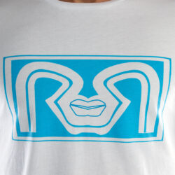 White Slim Fit RR Lips T-shirt